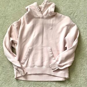 Hollister Womens Logo Hoodie Sweatshirt Small Pale Pink